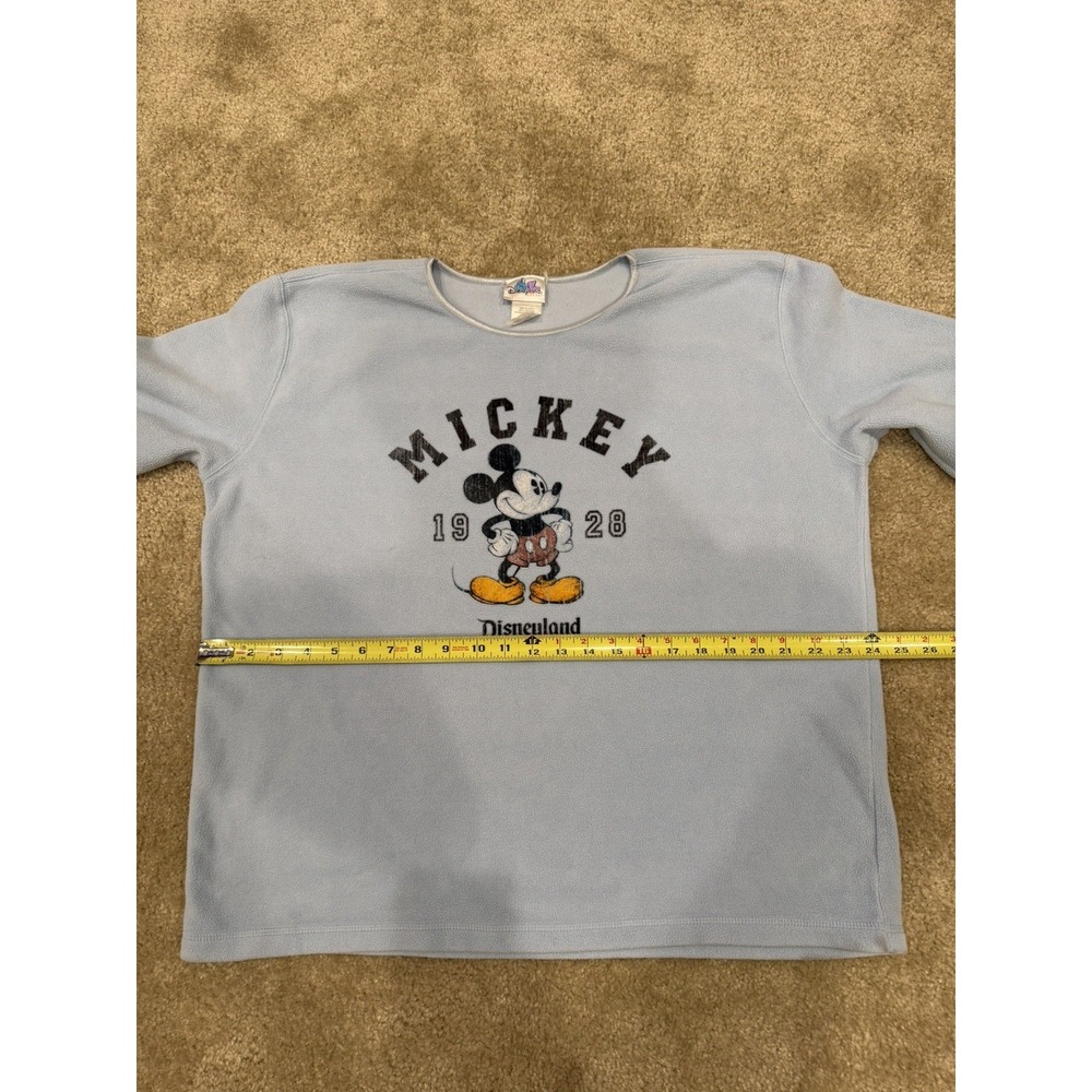 Vintage Mickey Mouse Disney Sweatshirt Sz XL 90s Crewneck Polyester Disneyland - Picture 8 of 9